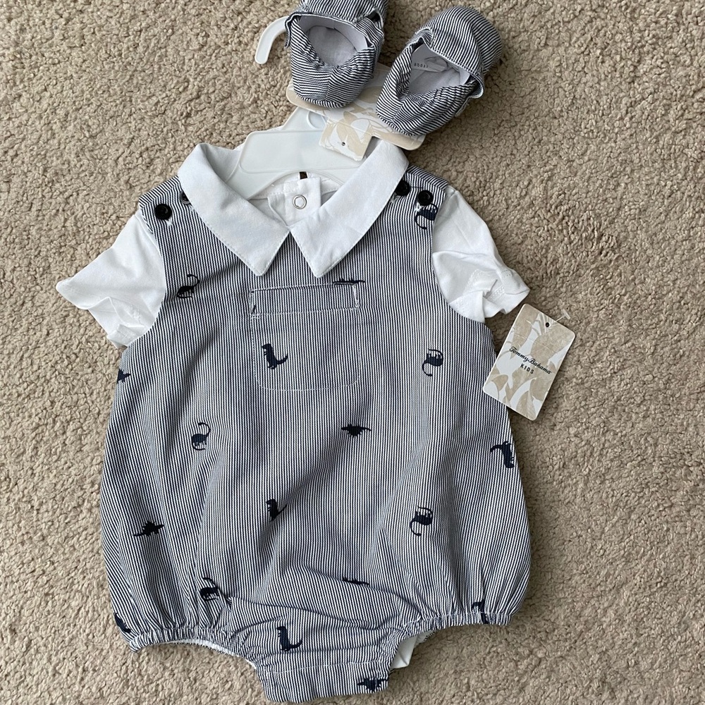 Tommy Bahama Kids 6M Dinosaur Bubble Romper